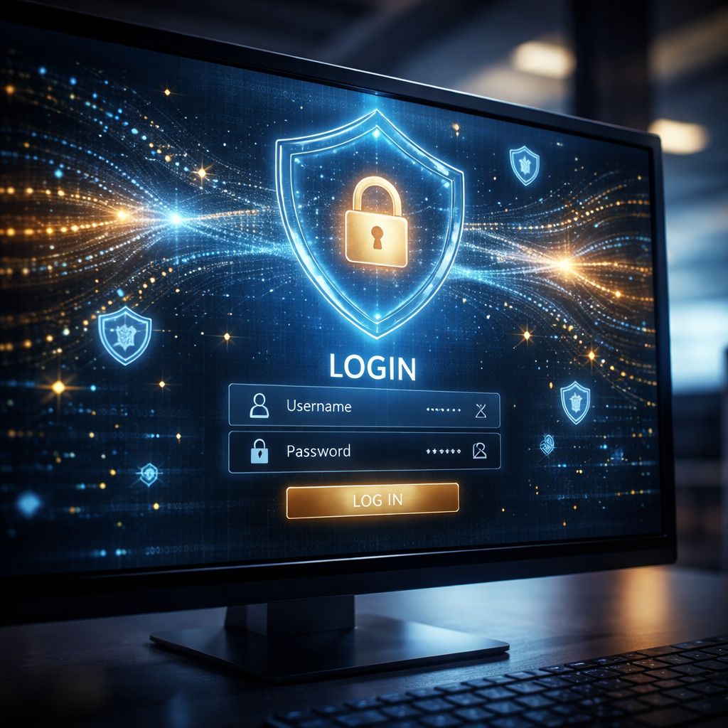 Pantalla de inicio de sesión de la plataforma ORO7 con funciones de seguridad cifrada